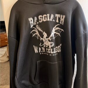 Black Graphic Fourth Wing Hoodie